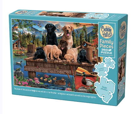 Cobble Hill 350 Piece Family Jigsaw Puzzle Pups and Ducks