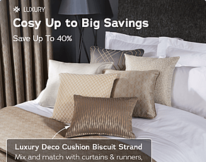 Enjoy big savings on soft furnishings at MITRE LINEN