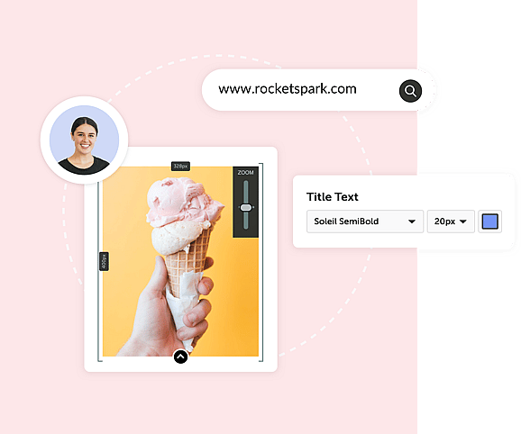 rocketspark website builder picture editor