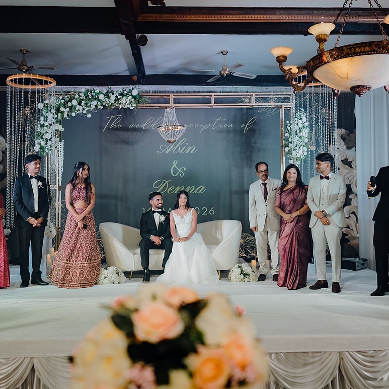 Indian wedding reception at Settlers Country Manor Auckland