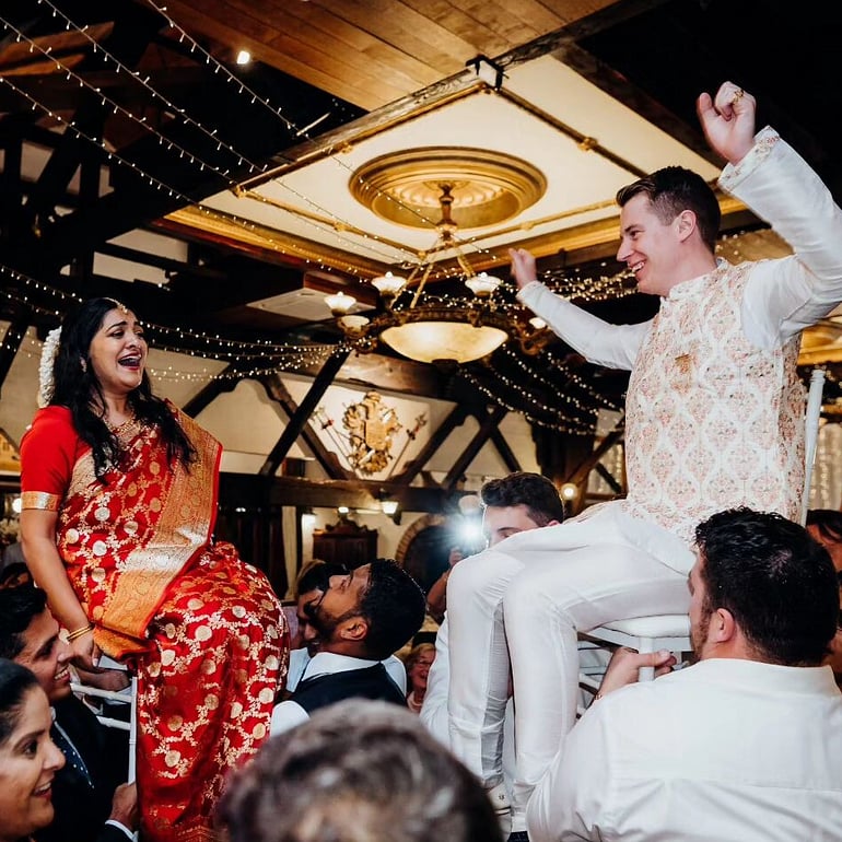 Indian wedding dance floor at Settlers Country Manor Auckland