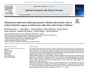Publication - Albuminuria Trajectories following intensive Lifestyle with or without bariatric...
