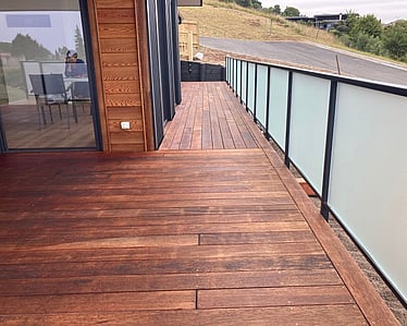 Custom timber decking around an a home in Nelson