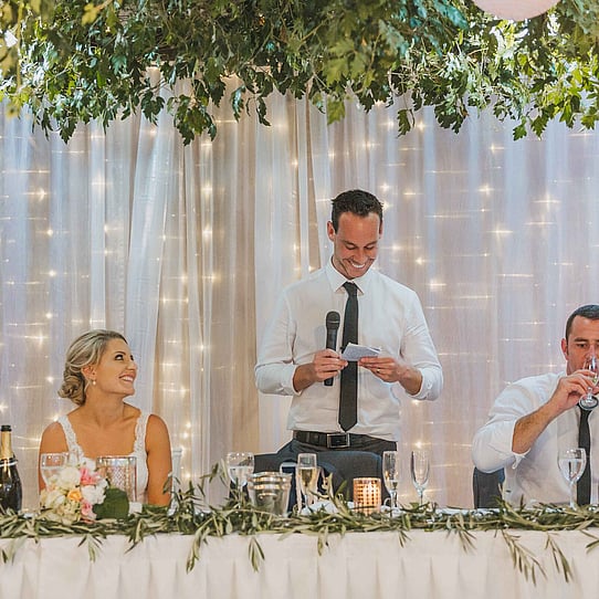 Wedding Reception Under the Vines