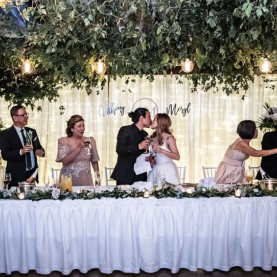 Wedding Reception Under the Vines