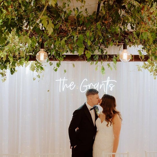 Wedding Reception Under the Vines