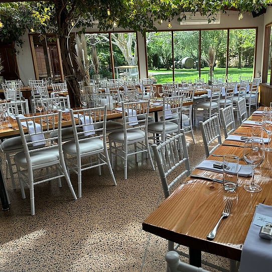 Wedding Reception Under the Vines Table Decor