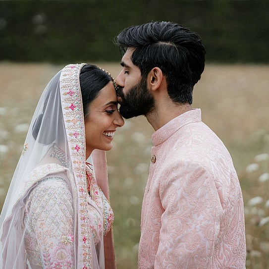Indian couple posing