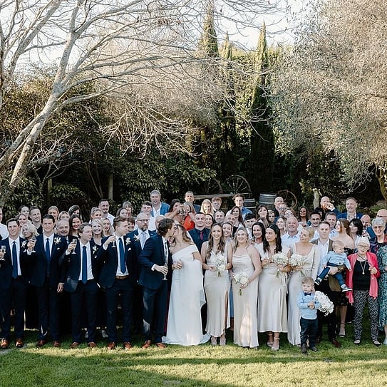 Bridal party group photo