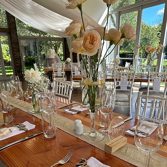 table set up