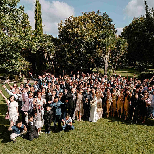 wedding party group photo