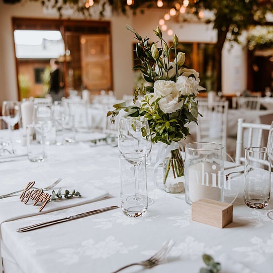 table set up