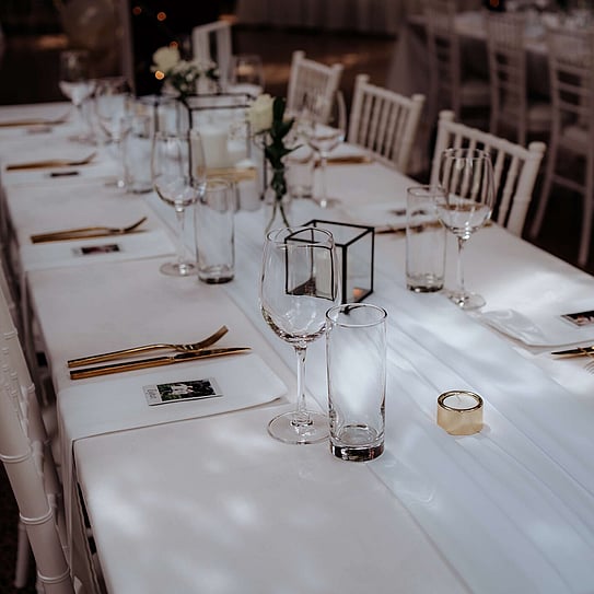 outdoor table set up