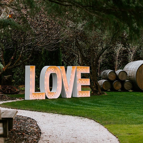 love sign at Markovina