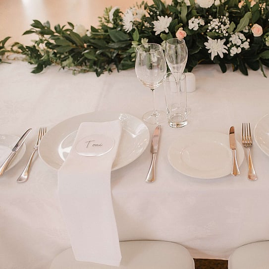table set up