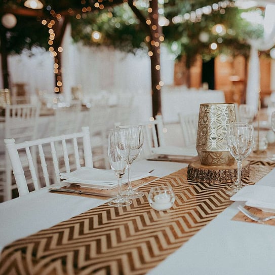 table set up
