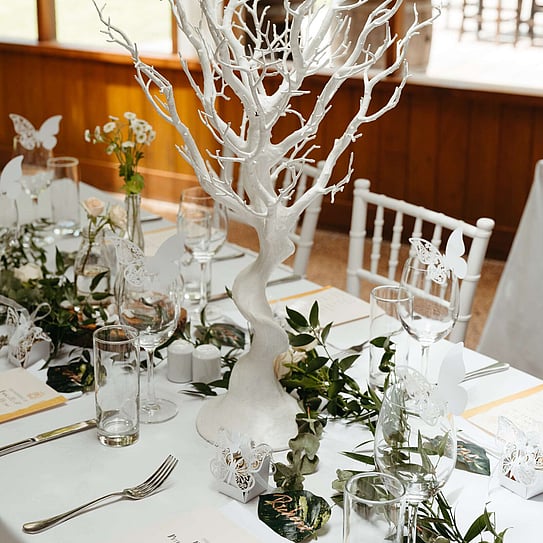 tree branch table center piece 
