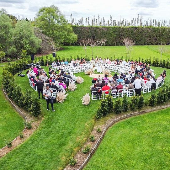 Cherry Blossom Round Wedding Ceremony