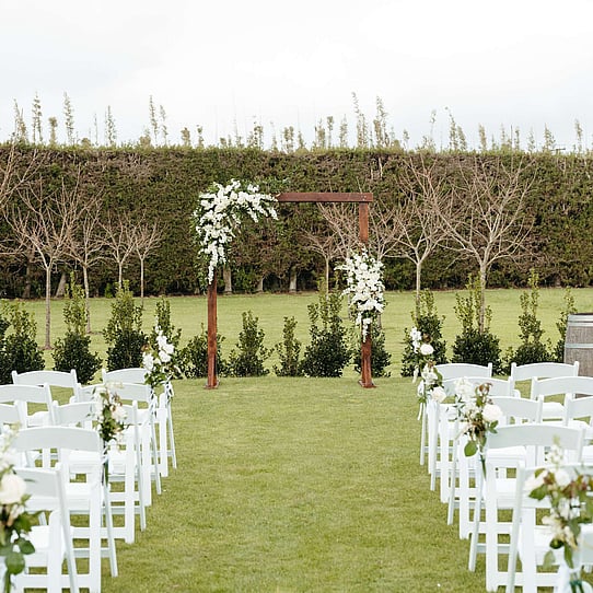 Cherry Blossom Round Wedding Ceremony