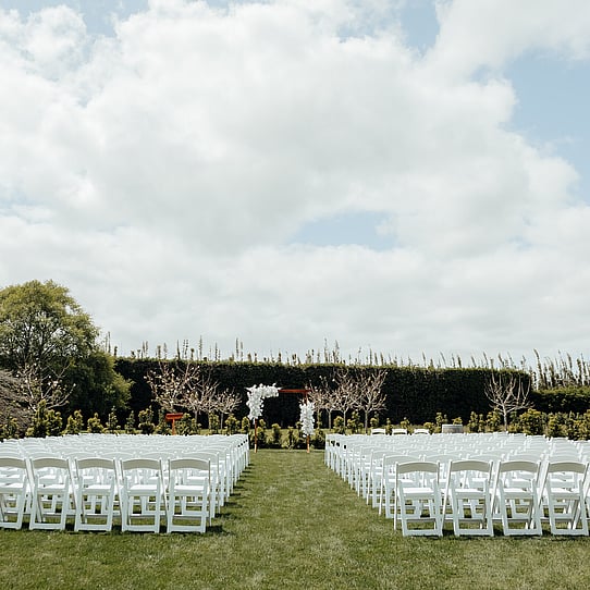 Cherry Blossom Round Wedding Ceremony