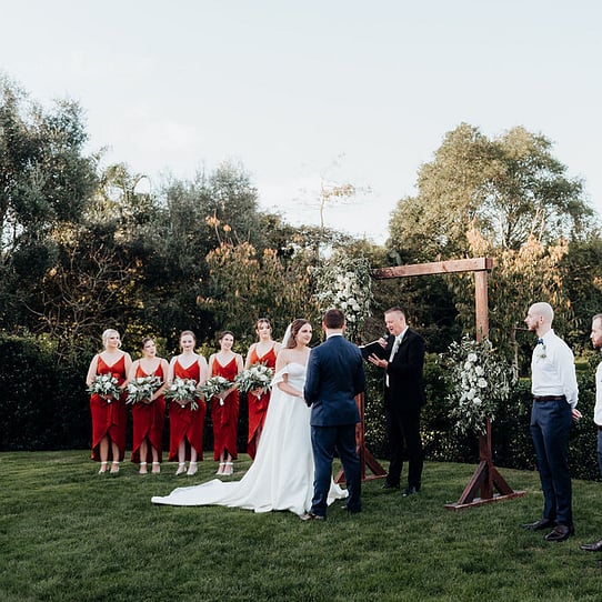 Cherry Blossom Round Wedding Ceremony