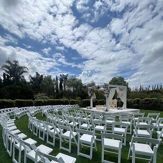Cherry Blossom Round Wedding Ceremony with Mandap