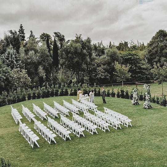 Cherry Blossom Round Wedding Ceremony
