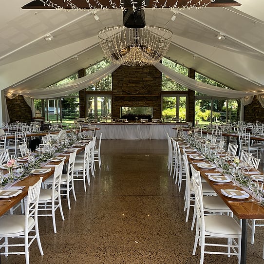 Fireplace Dining at Markovina Estate