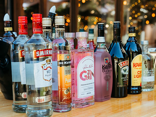 selection of premium liquor