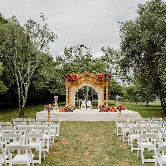 Chestnut Tree Mandap for Indian Ceremony