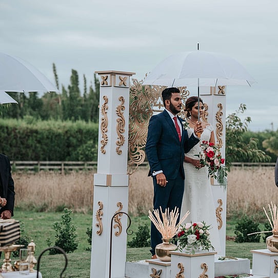 Couple at Wedding Ceremony
