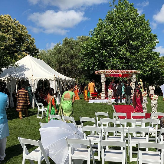 Indian Wedding Ceremony on Lawn