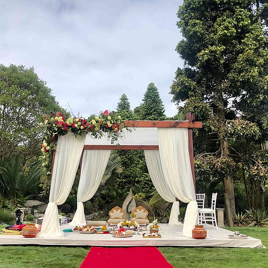 Mandap at Pebble Beach Ceremony