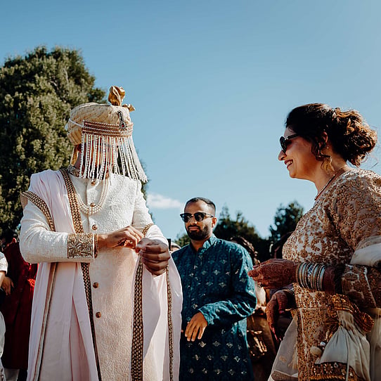 Groom in Baraat Entrance