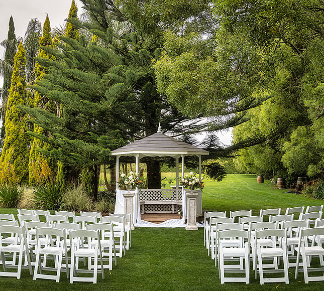 Markovina Vineyard Estate Pergoda Ceremony