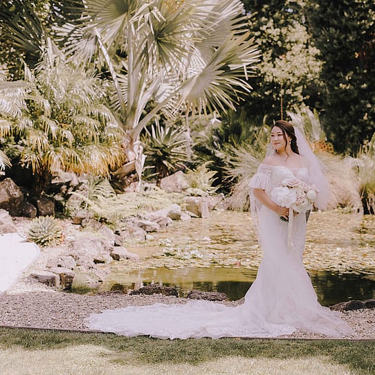 Bride at Pebble Beach Wedding Location