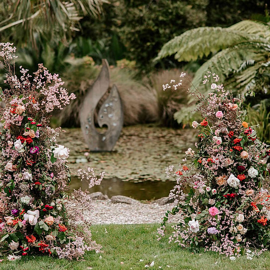 Florals for Pebble Beach Wedding Ceremony