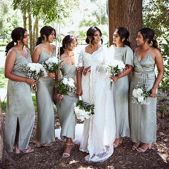 Bride and Bridesmaids