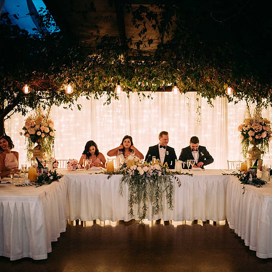 U-Shaped Bridal Table