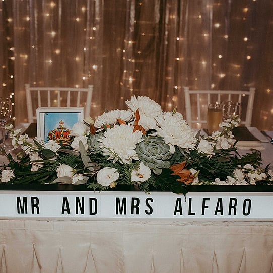 Bridal Table Signage