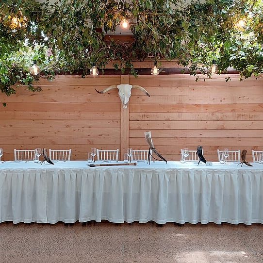Bridal Table with Special Backdrop
