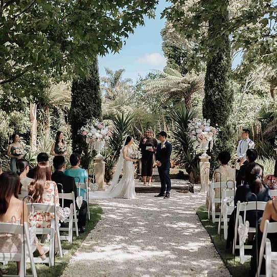Barrel Waterfall Wedding Ceremony