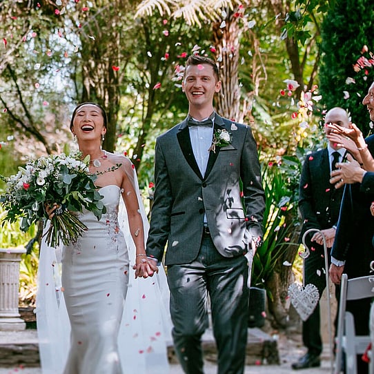 Barrel Waterfall Wedding Ceremony