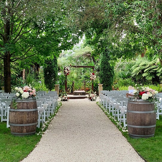 Barrel Waterfall Wedding Ceremony