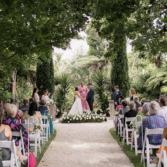 Barrel Waterfall Wedding Ceremony