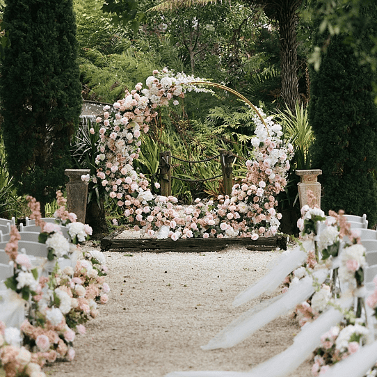 Barrel Waterfall Wedding Ceremony