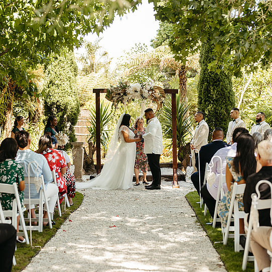 Barrel Waterfall Wedding Ceremony