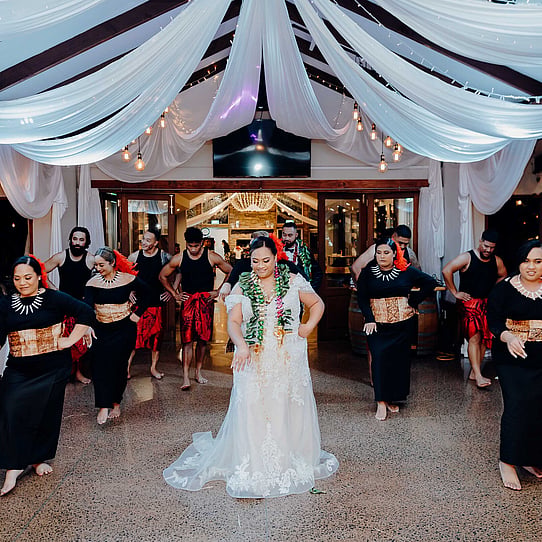 Bride and Cultural Dance Floor