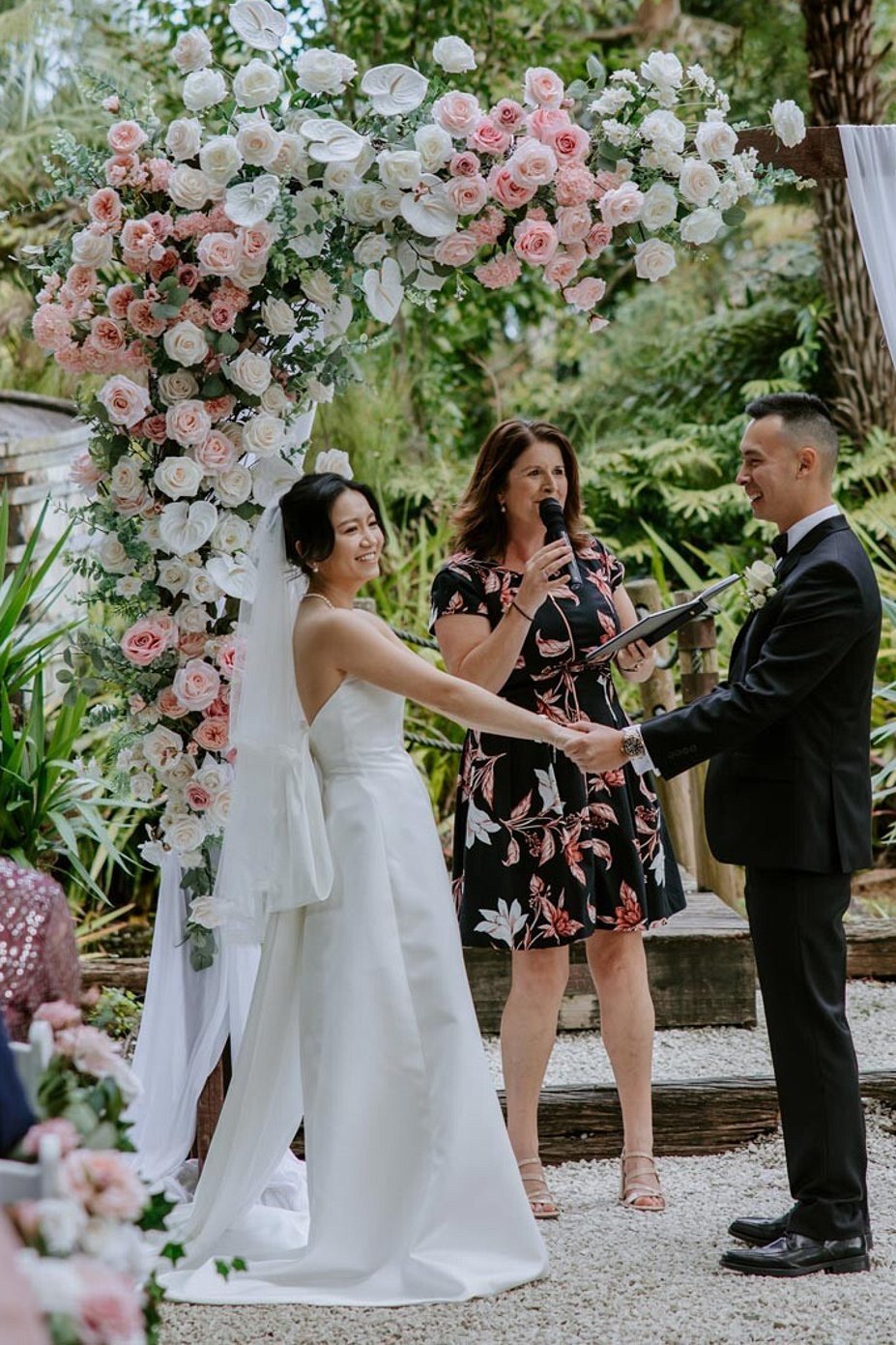Ceremony by Barrel Waterfall