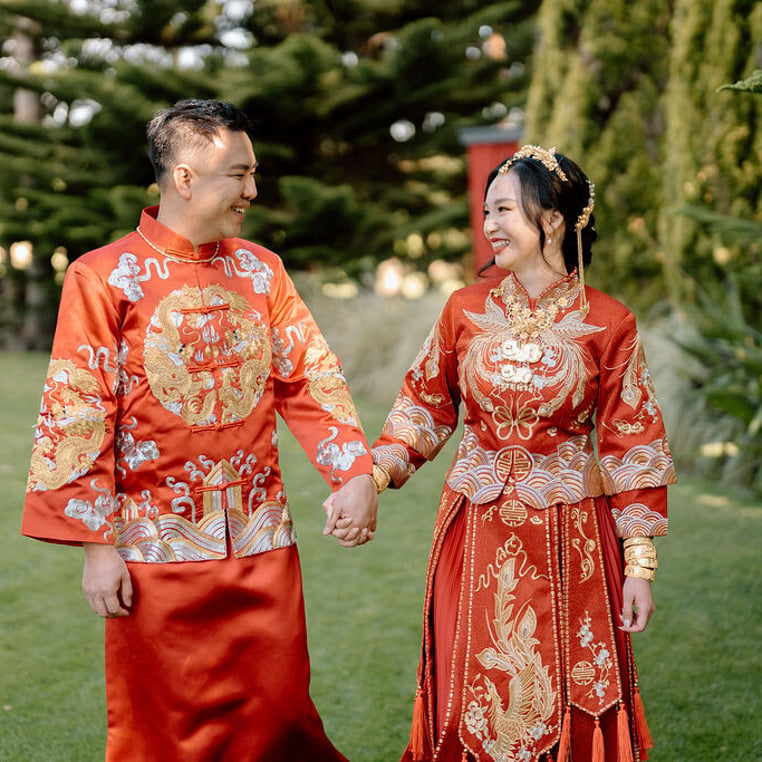 Couple in Traditional Attire